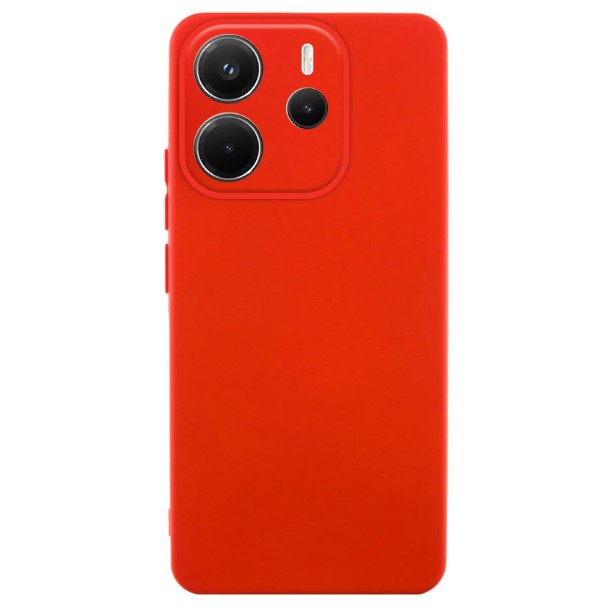 Silicone Case Full Camera no logo для Xiaomi Note 14 4G (Europe version) Red-0